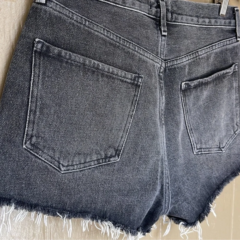 AGOLDE Women's Black Denim Shorts - Picture 4 of 10